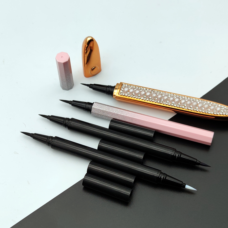 black and clear and brown eyeliner glue pen self-adhesive eyelash liquid 3 in 1 adhesive eyeliner double sided