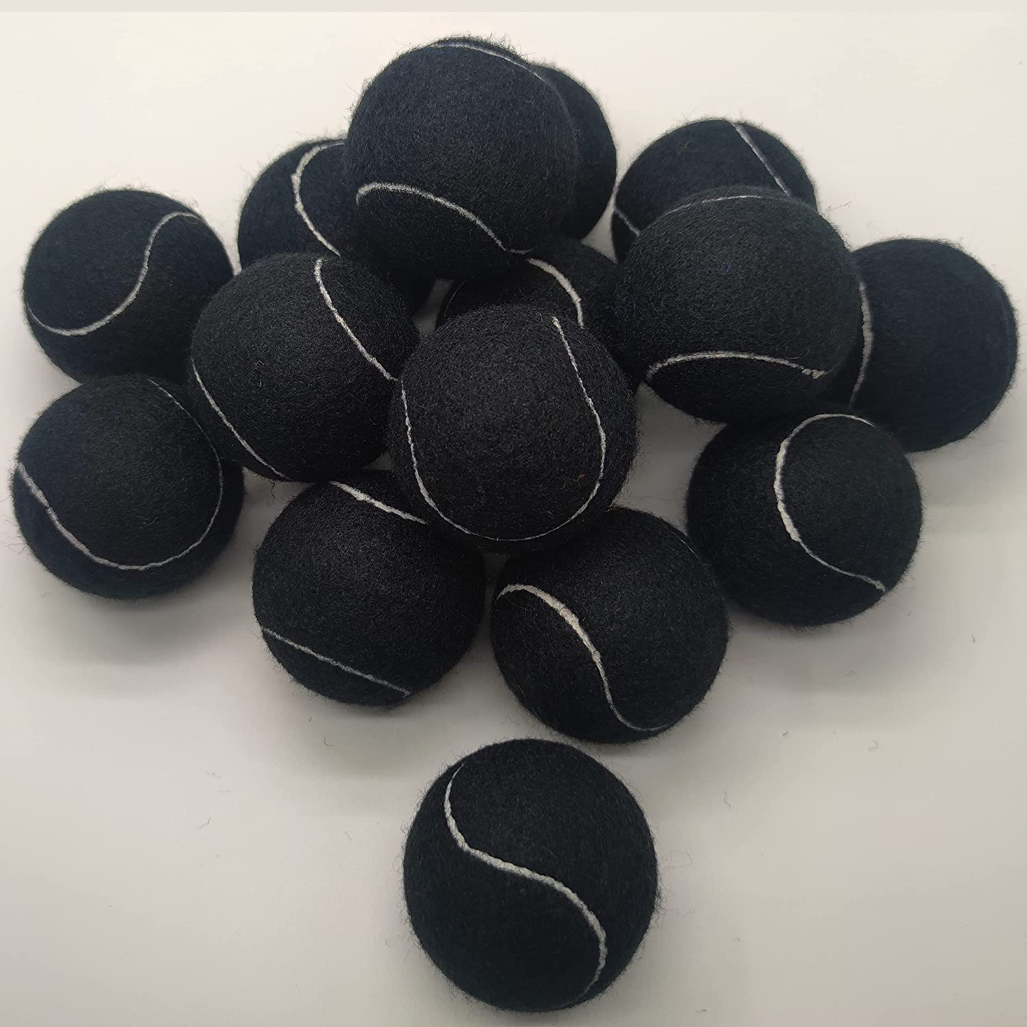 Black Chemical Fiber Padel Balls Durable Tennis Practice Ball padel balle de tennis