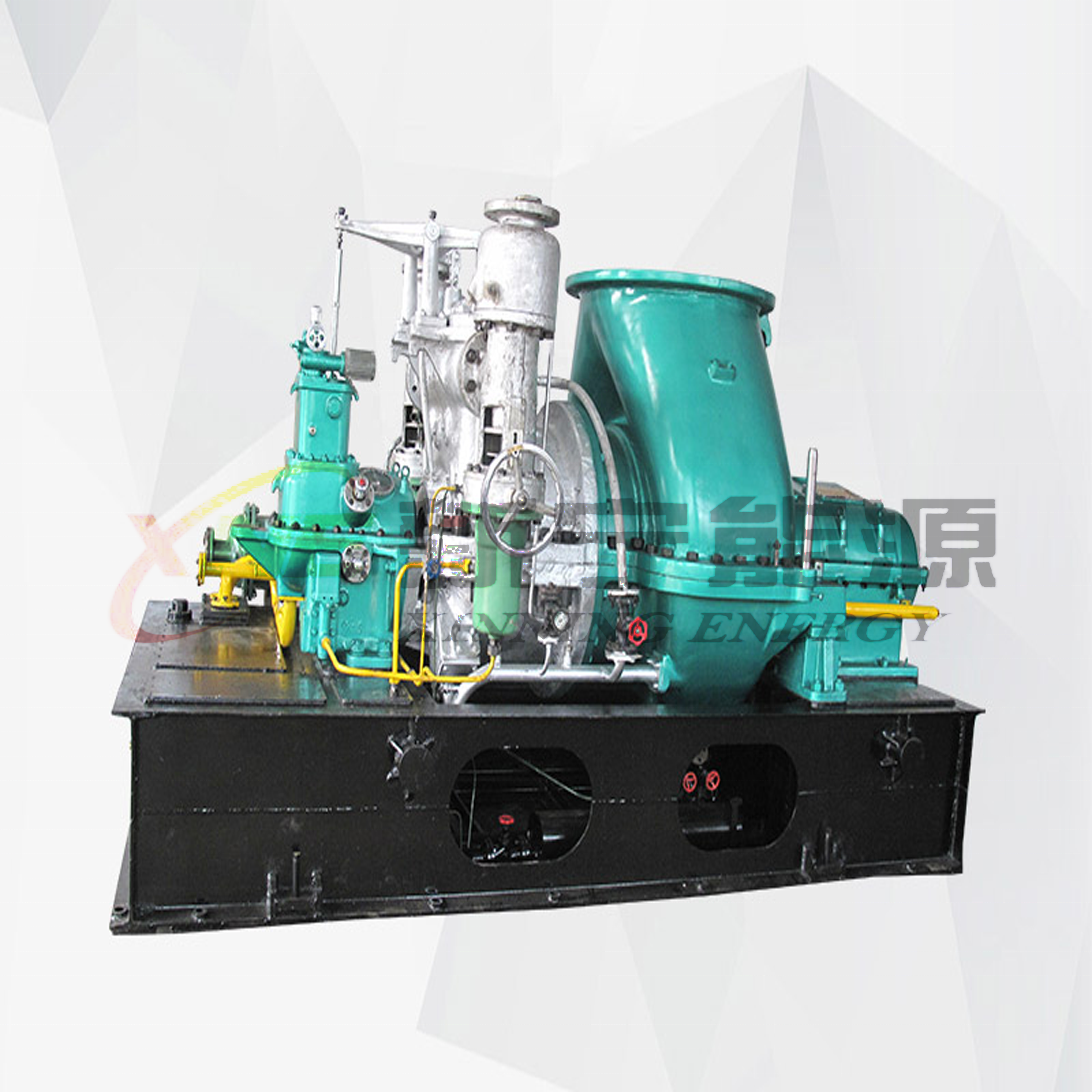 Condensing steam turbine and generator set impulse type multi stage