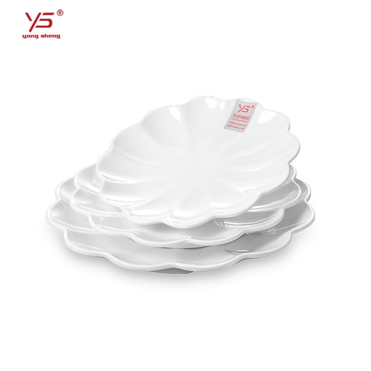 SGS certified good quality 100% melamine fancy plastic plates