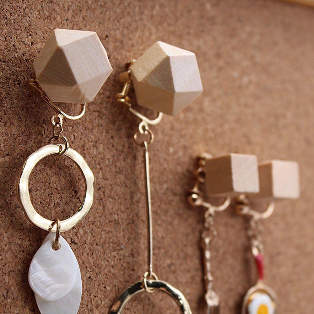 Дерево Push шпильки геометрический деревянный Thumb Tacks декоративные для пробковой доски географические карты Фотографии календари