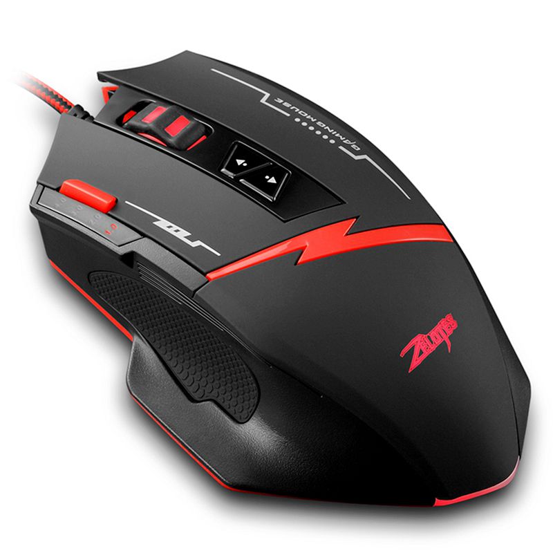 C-8 Amazon Топ Продавец 8 кнопок 4 регулируемые DPI RGB дыхательный свет Проводная программирующая игровая мышь Gamer