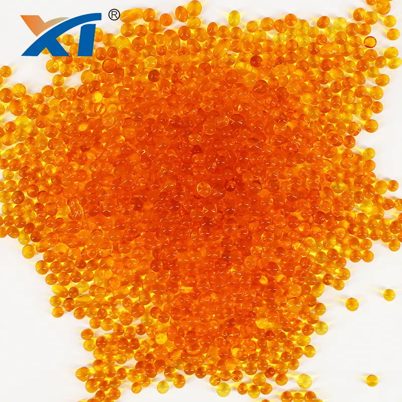Color Changing Orange Granular Silica Gel Desiccant 0.5-1mm 2-4mm Silica Gel Bead For Drying Air