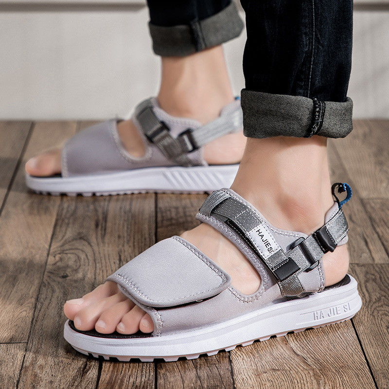 2021 New Velcro Casual Trendy Shoes Summer Sandals Outdoor Men's Beach Shoes