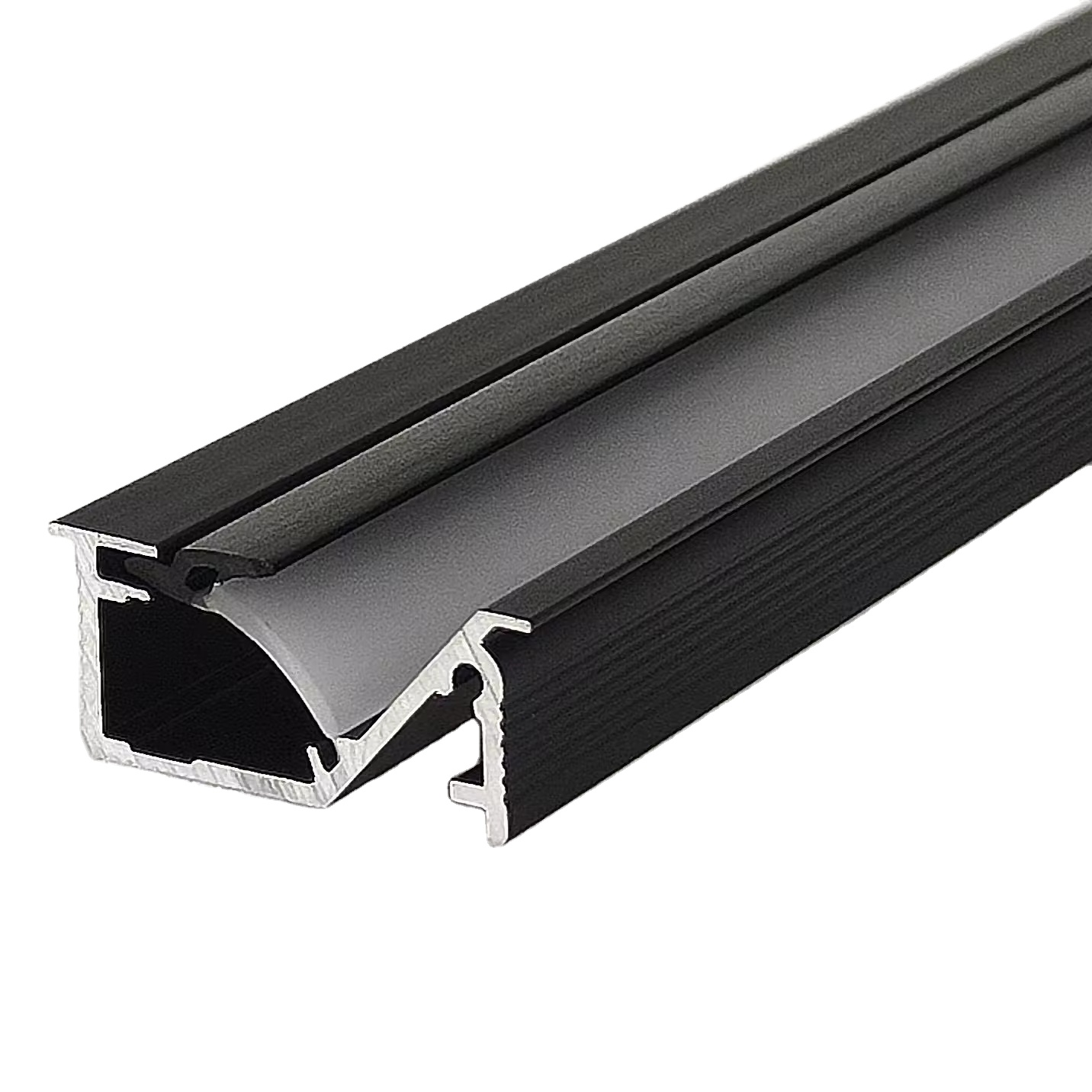 45 Degree Luminous Aluminum Profile 19*9mm Modern Style Square Cut-to-Size Home Cabinet LED Embedded Lighting Home Decoration