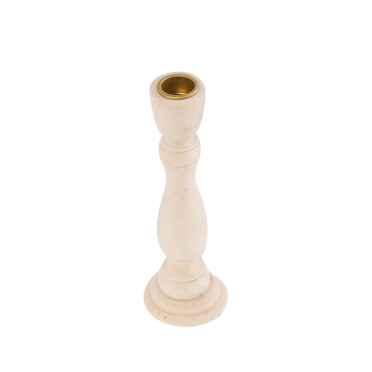 Home Decoration Wood Candle Holders Wedding Party Wooden Candlesticks Tabletop Decoration