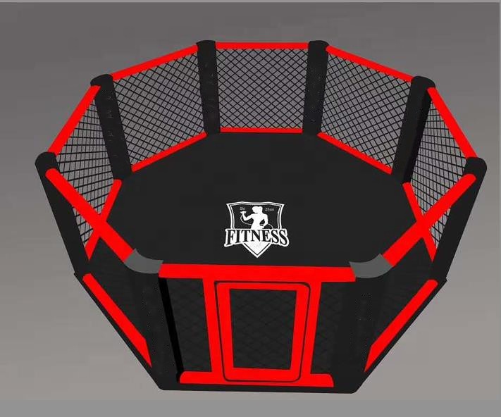 Customized Logo MMA Floor Boxing Ring Professional Stage Elevated Type Boxing Ring