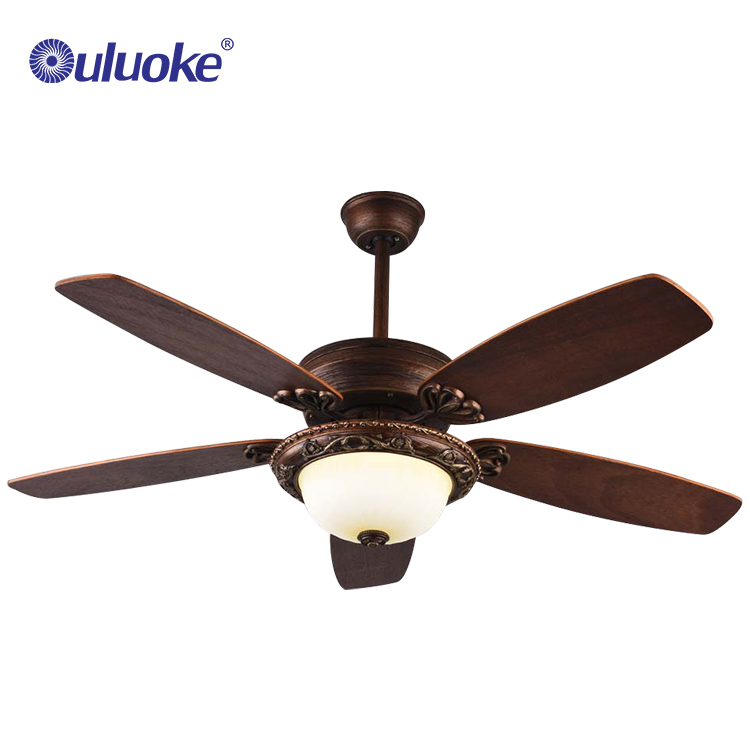 Modern designer remote control low voltage ceiling fan with light
