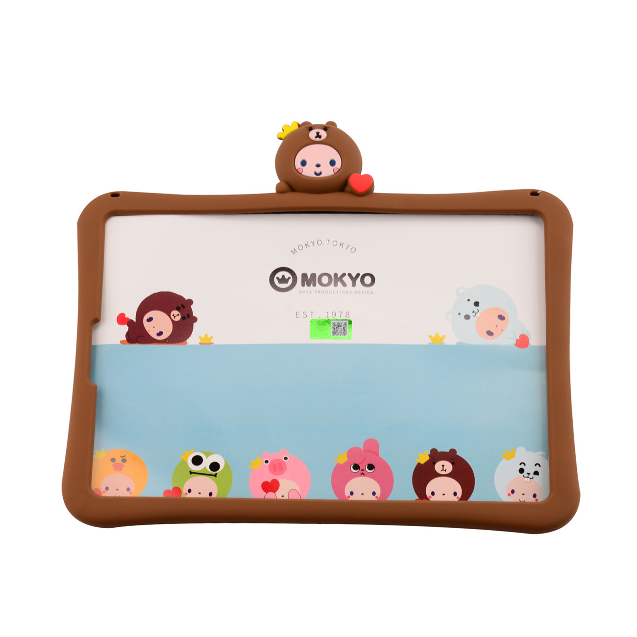 Cartoon children flat silicone protective cover