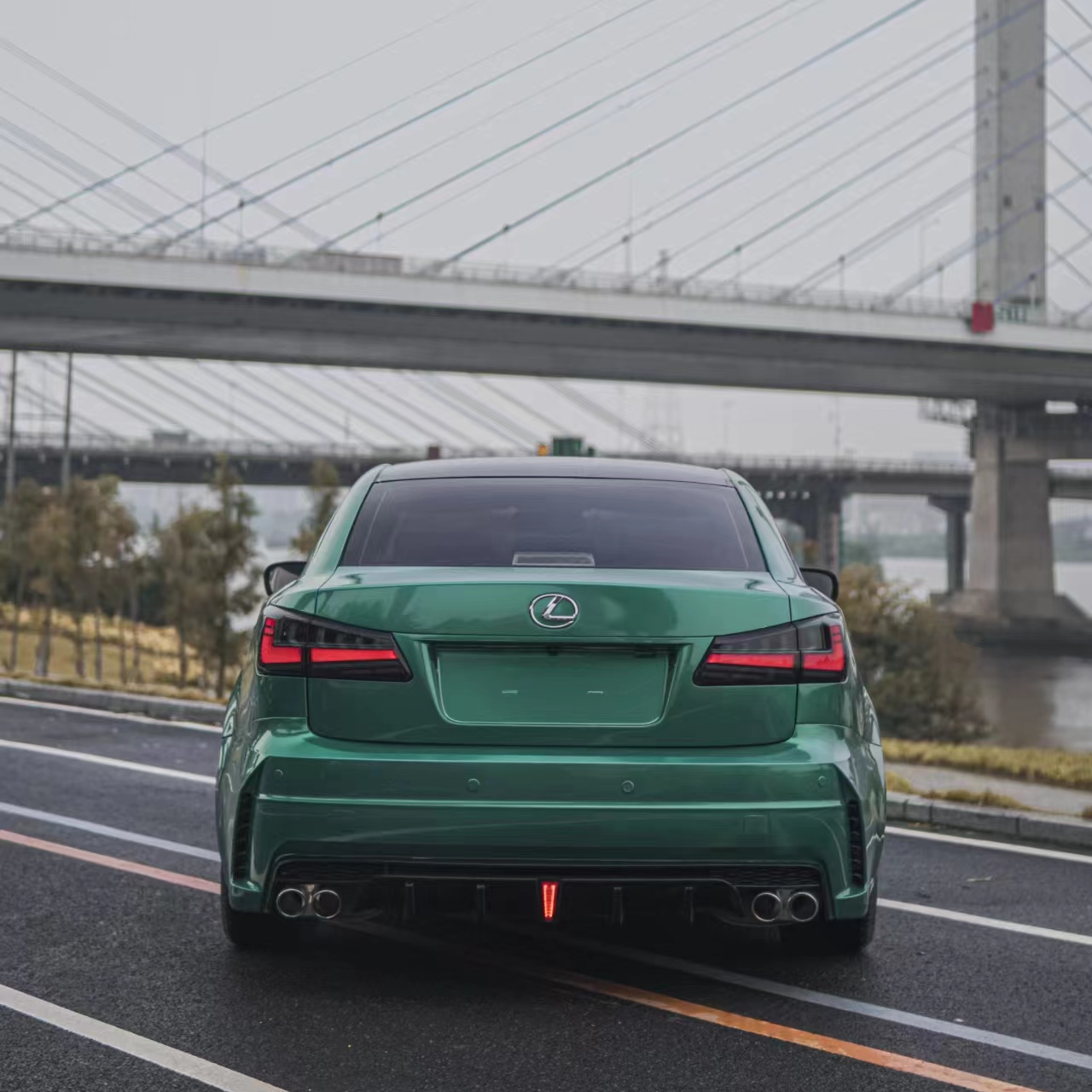 Автомобильный бампер для Lexus IS250 IS300 2006-2012 обновление фантомный стиль задний бампер подтяжка лица обвес хороший материал