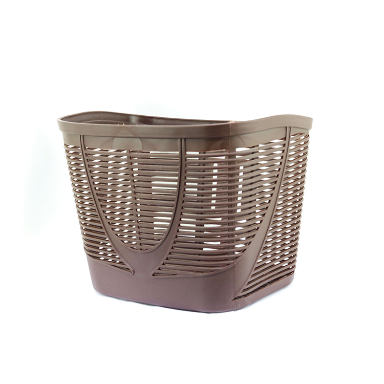 Sell Well New Type Plastic Rubber Material 412G Weight Colored Bike Basket For Bicycle