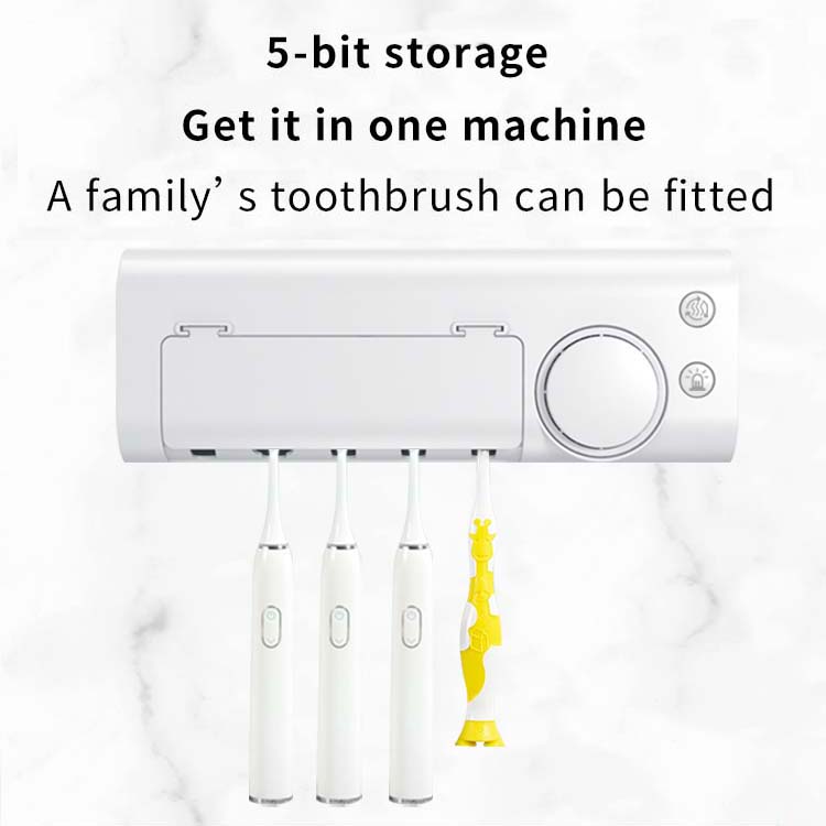 2021 hot sale 2400mAh Wall Sanitizer And Dryer Toothbrush Holder Kid UV Sanitizer Toothbrush dispenser wall mount
