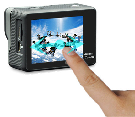 2020 New Launch 2 Inch Dual Screen 30m Waterproof Wide Lens 4K wifi Mini Action Camera with IR Lens