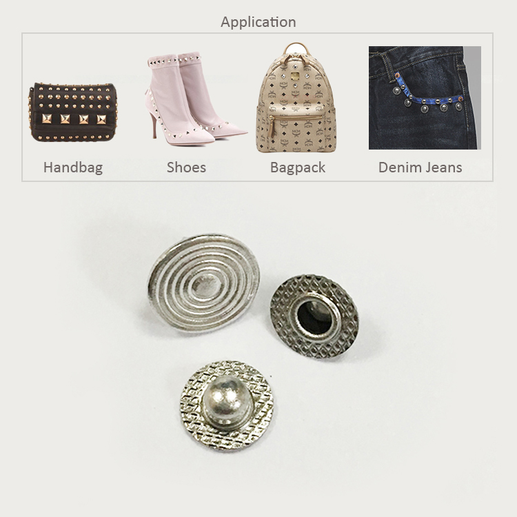 Popular Fashion Design Jeans Nipple Metal Denim button Rivets