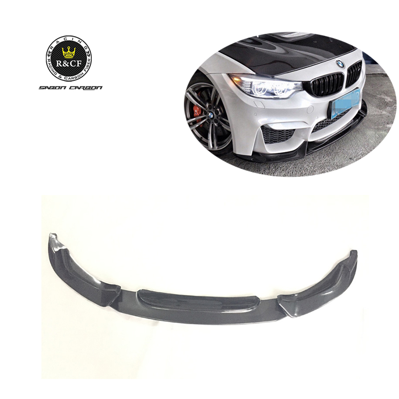 VS Style спойлер для переднего бампера из углеродного волокна для BMW F8X M3 M4