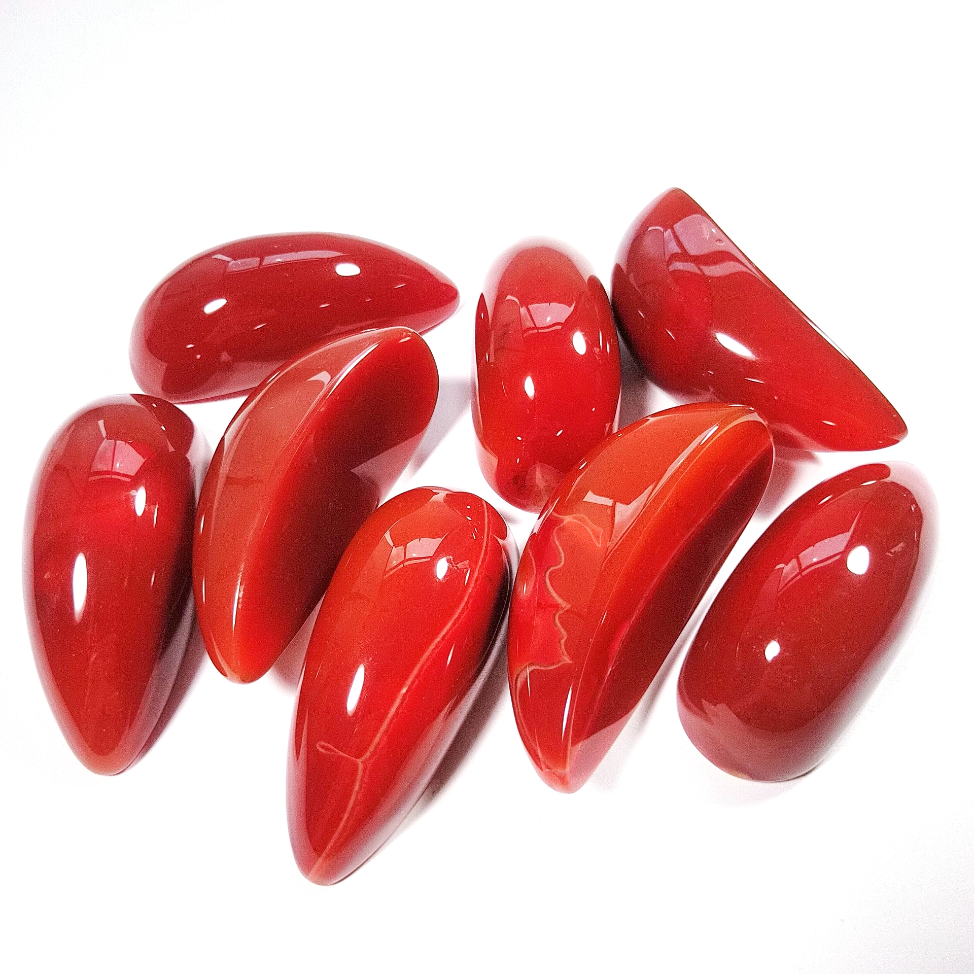Easy to fold carry Red Carnelian Massager natural breast Massager for skin care