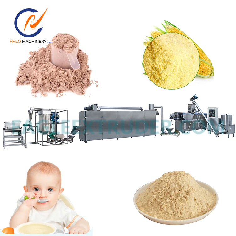 Cutting-Edge High-Capacity Production Line with Extruder for Instant Baby Cereal and Nutritional Powder