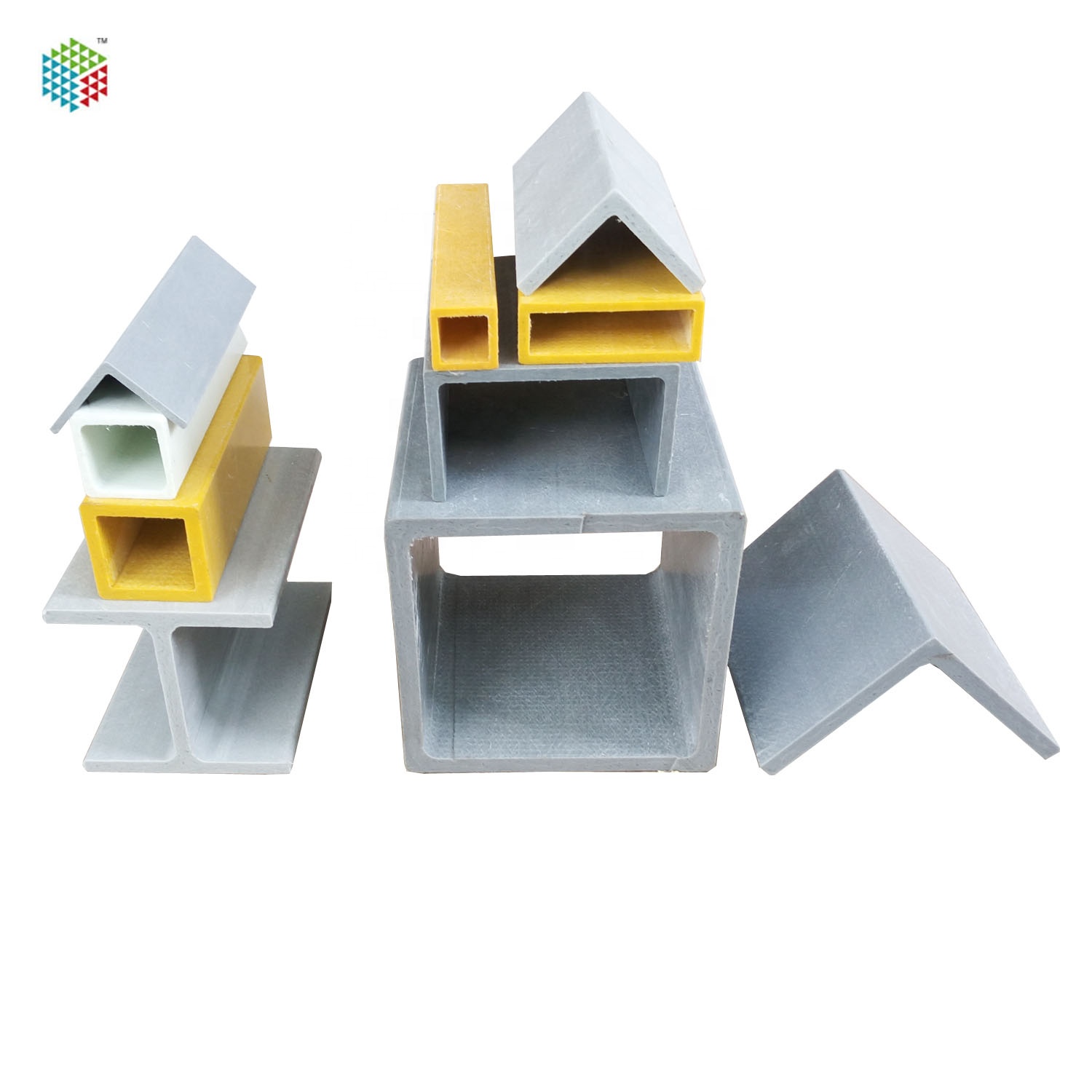 Easy Assembly and aging Pultruded Structural Fiberglass FRP GRP I H Beam