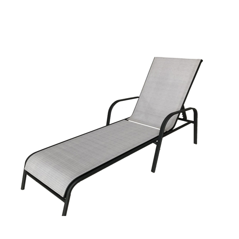 Outdoor Adjustable Backrest Sun Loungers Chaise Lounge Chair Sunbed