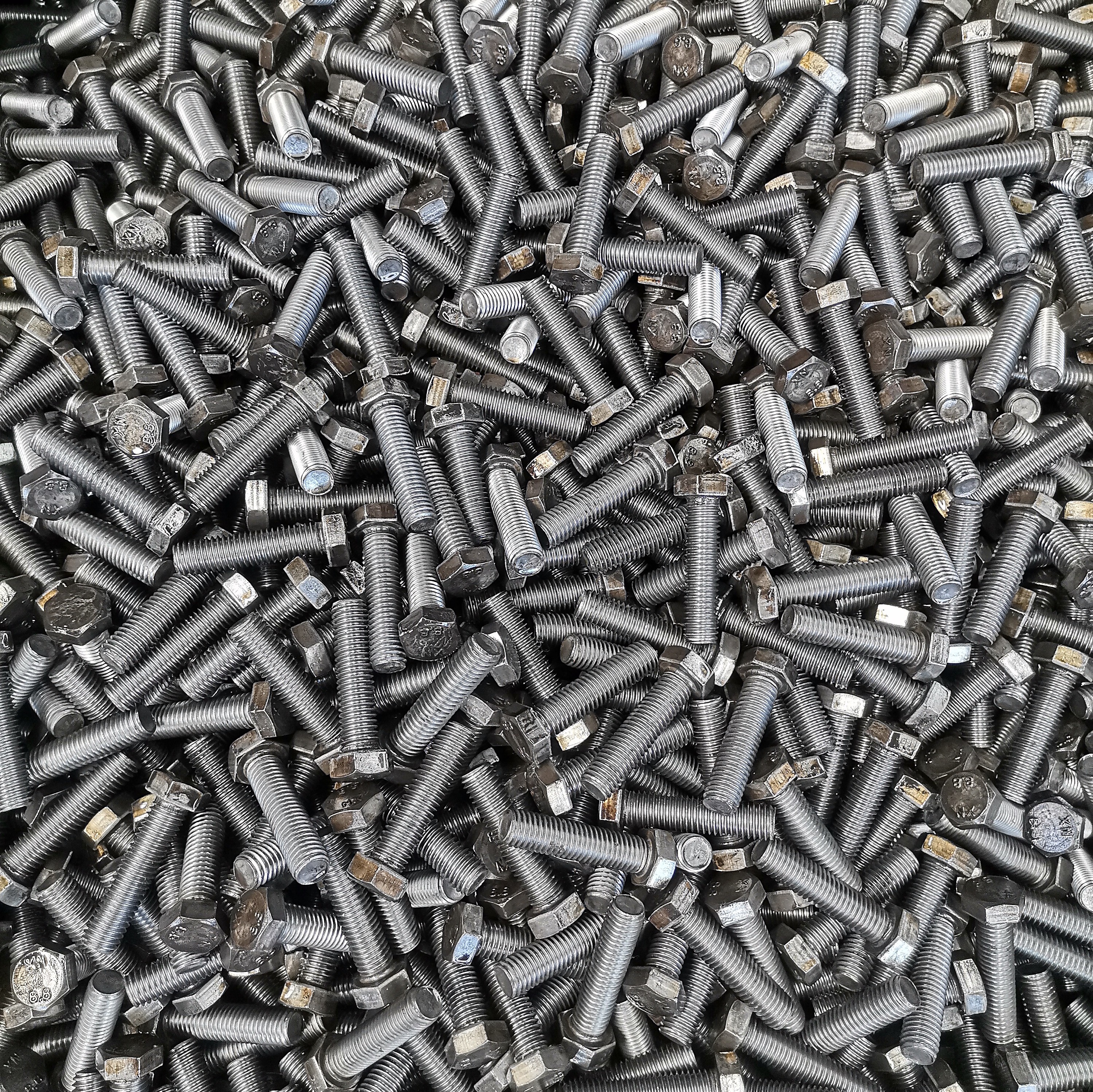 din933 hexagon bolt factory export grade 8.8 black oxidized M24 M27 M30 hex bolt din931