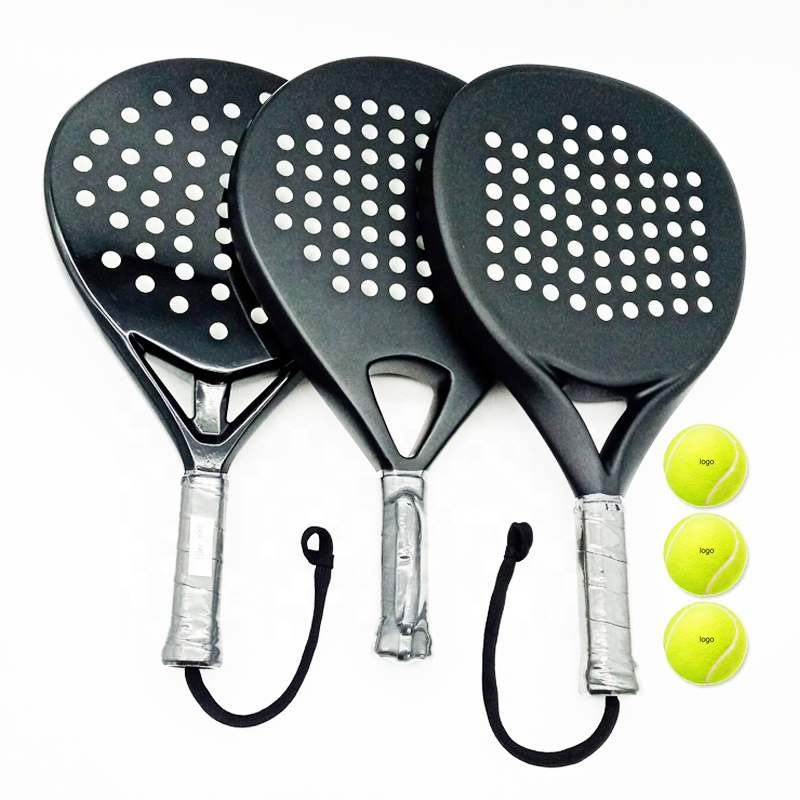 OEM ракетка для тенниса из углеродного волокна power lite pop paddleball, ракетка для пляжа, теннисная поверхность EVA, гибкий пенный сердечник с эффектом памяти
