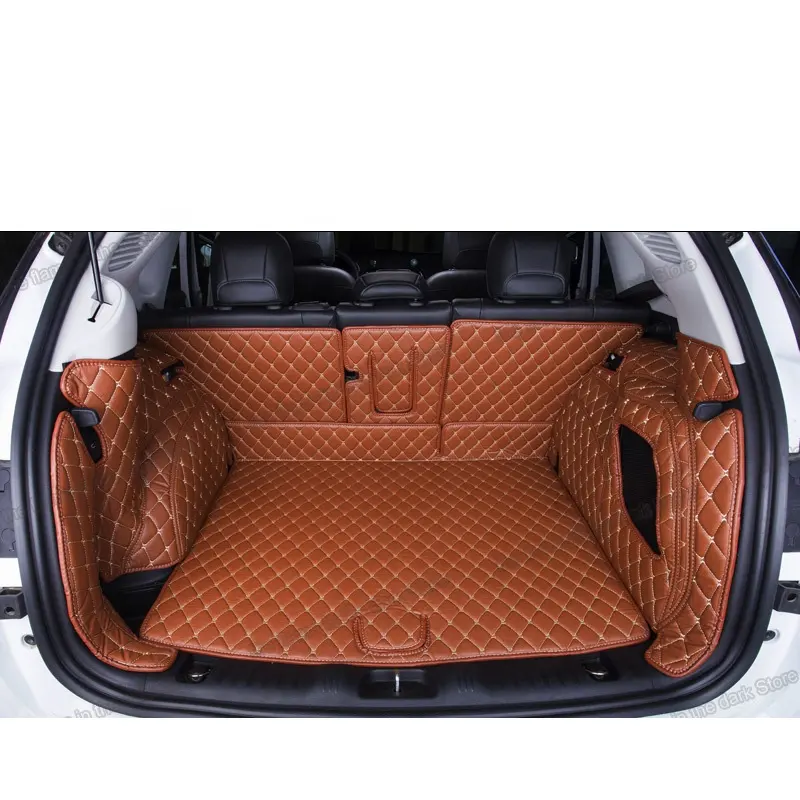 for jeep compass leather car trunk mat cargo liner 2016 2017 2018 2019 2020 2021 accessories rug carpet interior rear boot
