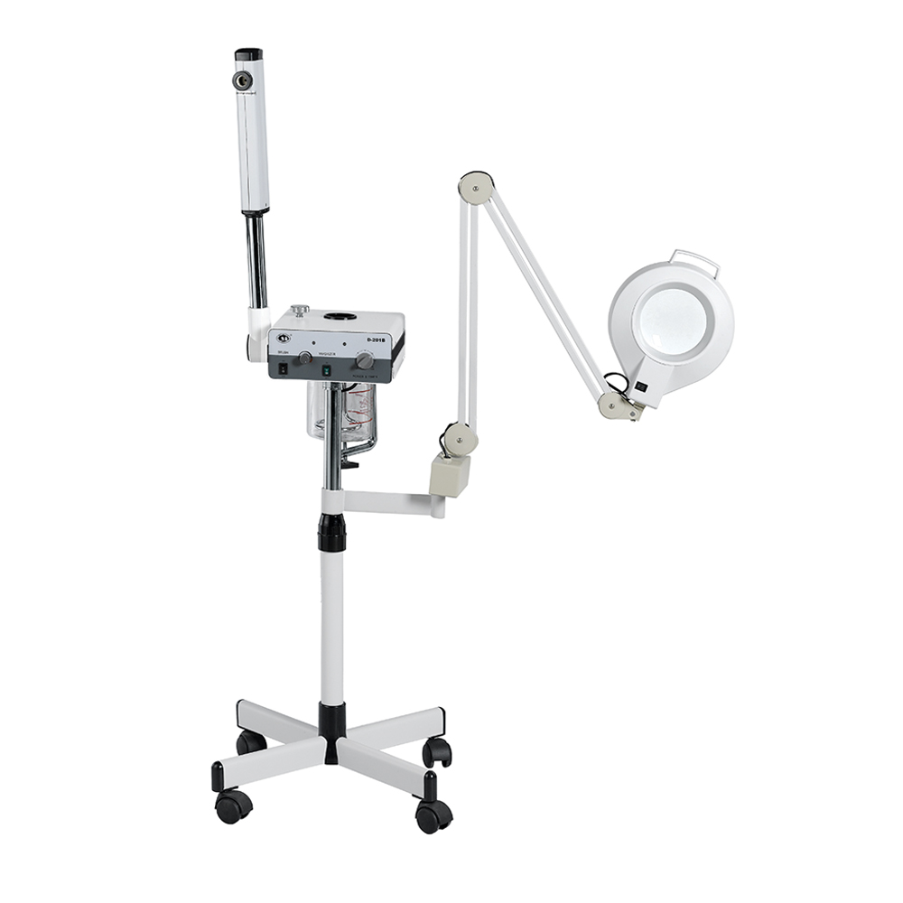 DTY floor stand multifunctional facial steamer machine with magnifying lamp 3x