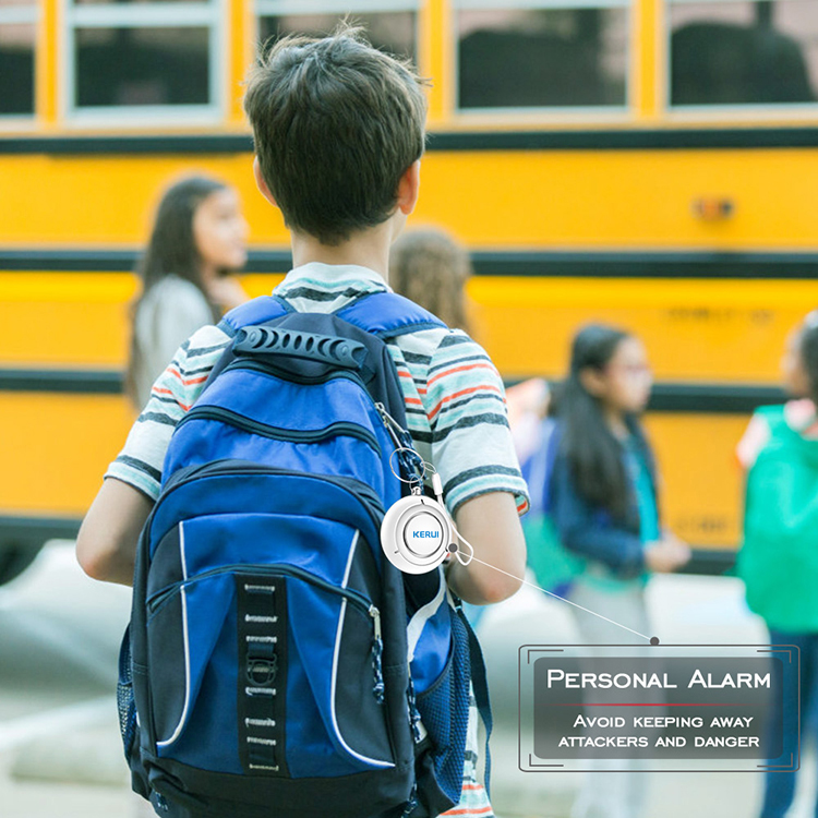 Kerui 120db personal alarm mini keychain personal safety alarm personal siren alarm keychain