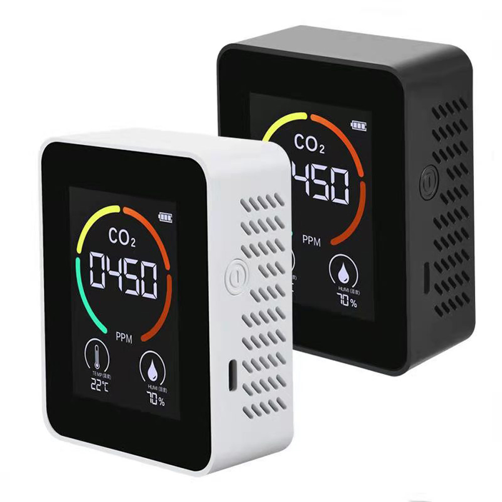 Pm2.5 Air Quality Analyzer CO2 Sensor Meter Gas Tester Dust Pm10 Portable Monitor Detector Car TFT