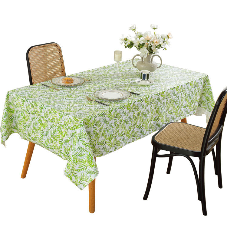 2025 most popular digital printing Wear-resistant and durable Washable creative cotton linen table cloth customized home use