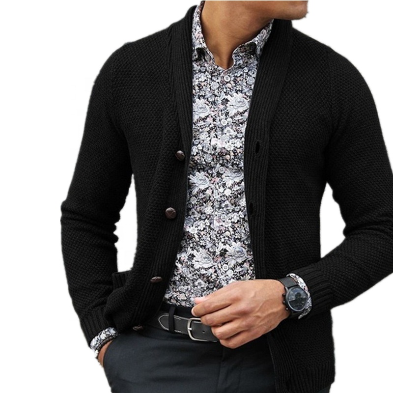 Autumn Casual Cardigan Custom Design Cardigan Single Button In Stock Cardigan V Neck Solid Sweater