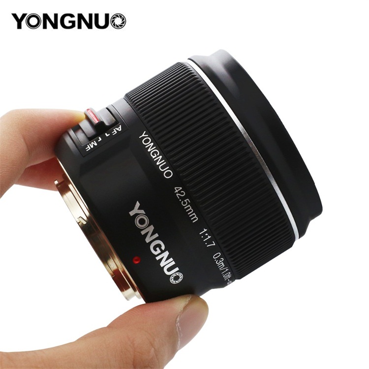 Yongnuo YN42.5mm F1.7 Macro 4/3 System Interface Большая диафрагма AF/MF Автофокус стандартный объектив с фиксированным фокусом легко размытый фон