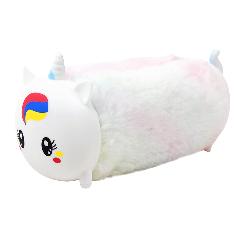 Cute Animal Plush Pencil Case for Kids and Girls - Soft and Adorable Caterpillar, Unicorn, and Bear Design, School Supplies