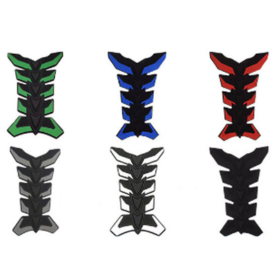 Universal Motorcycle Fishbone Stickers Motorcycle Tank Pad Stickers For Motorcycle Universal 3D Fuel Tank Stickers