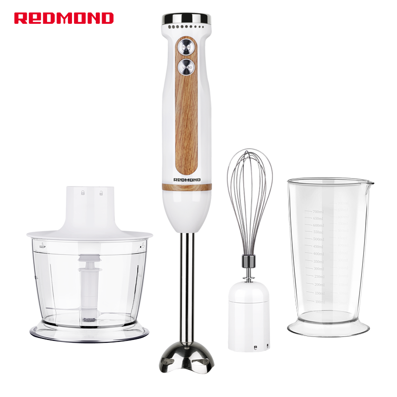 Redmond Wood Texture Multifunctional Kitchen Appliance Food Mixer Portable Electric Hand Blender