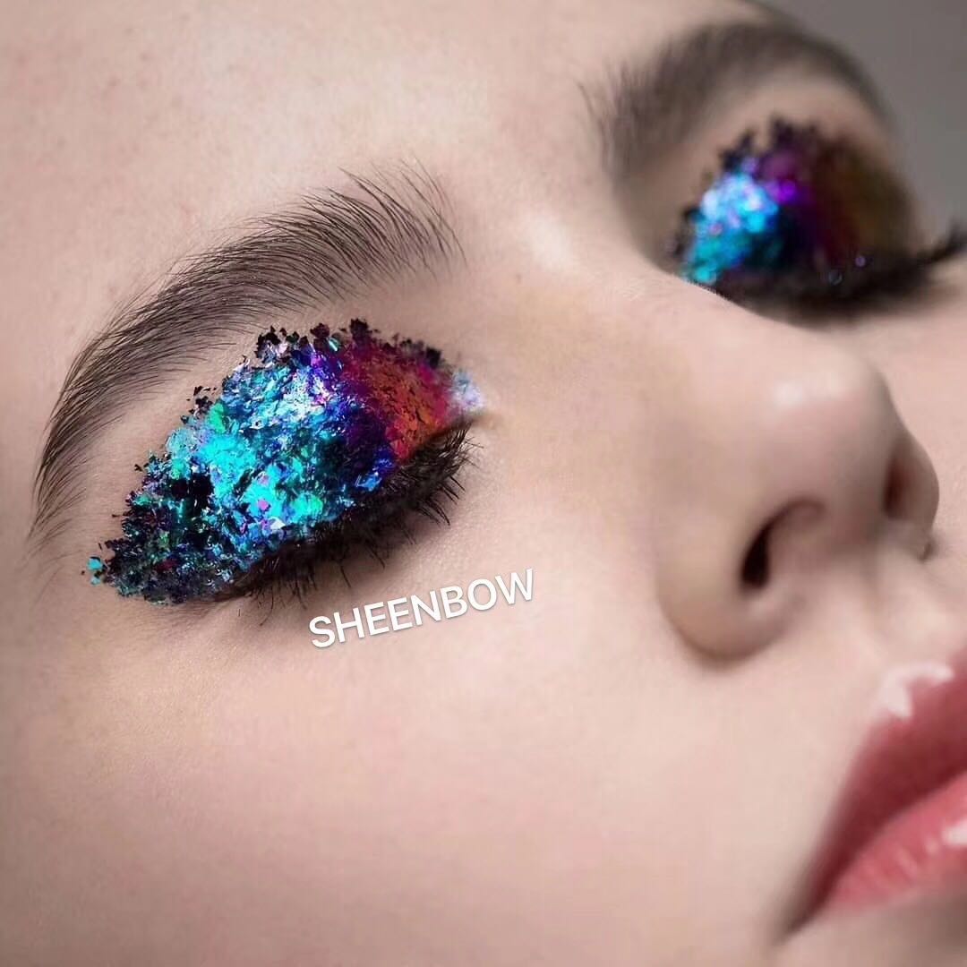 Sheenbow, оптовая продажа, супер-хром, слюда, порошок из хлопьев Хамелеона, порошок хамелеона с изменением цвета для теней для век, пигмент