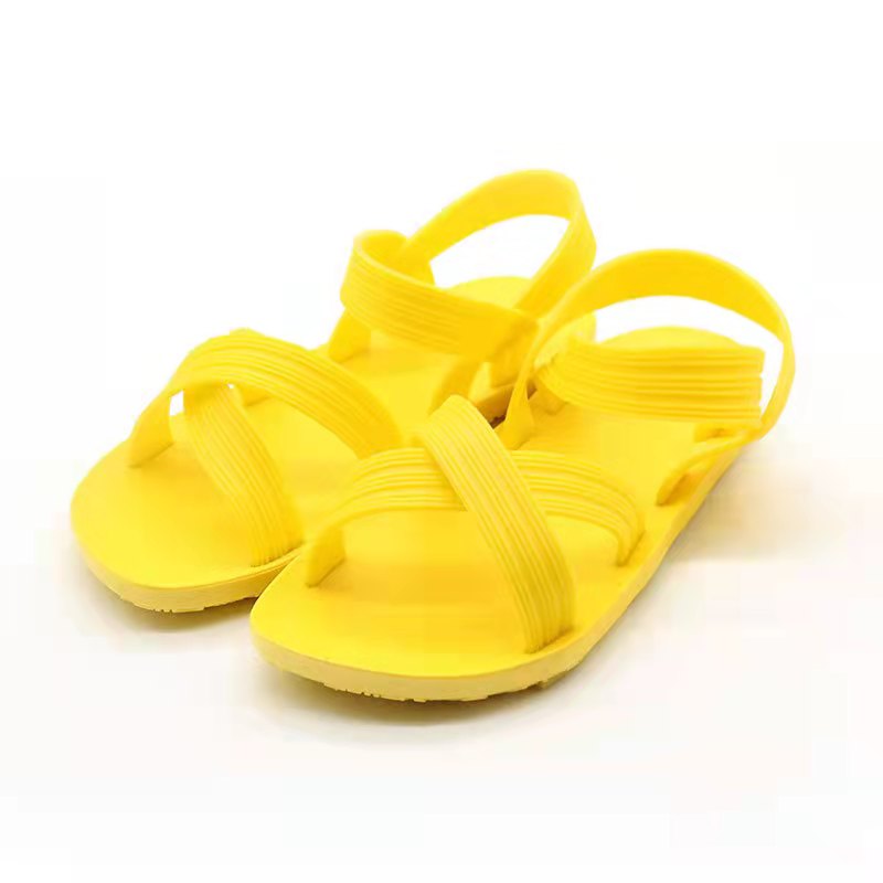Summer Roman women sandals couple sandals flat plastic sandals beach shoes cross strap shoes