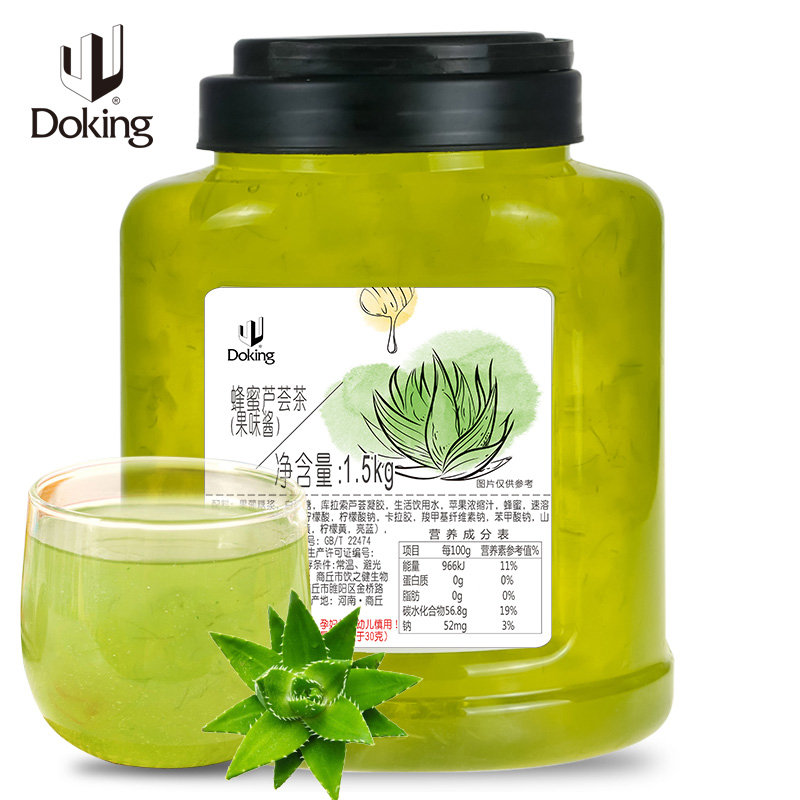 Doking Manufacturer hot selling products for Bubble tea Honey Aloe Jam Honey Aloe Sauce