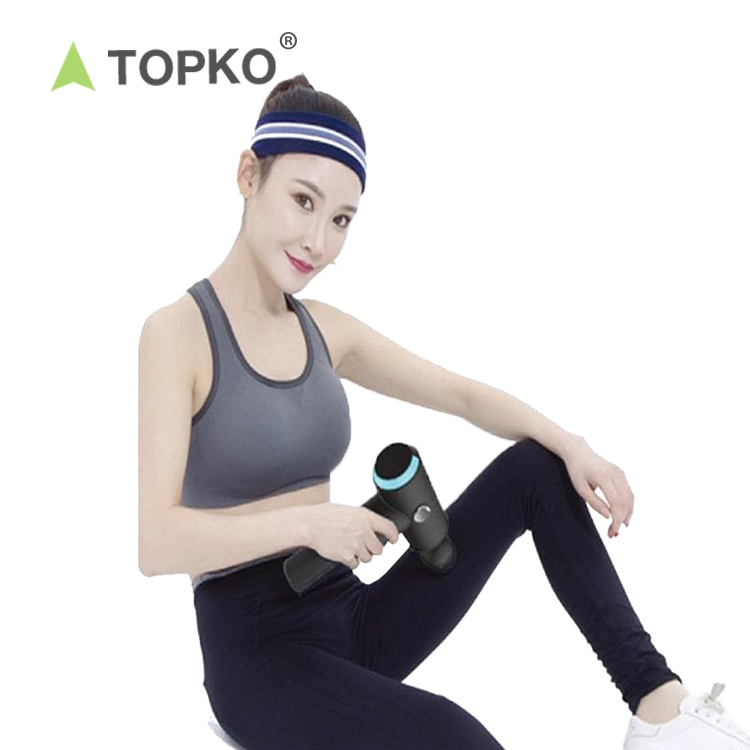 TOPKO wholesale custom logo portable deep tissue muscle pain relief handheld wireless massage gun