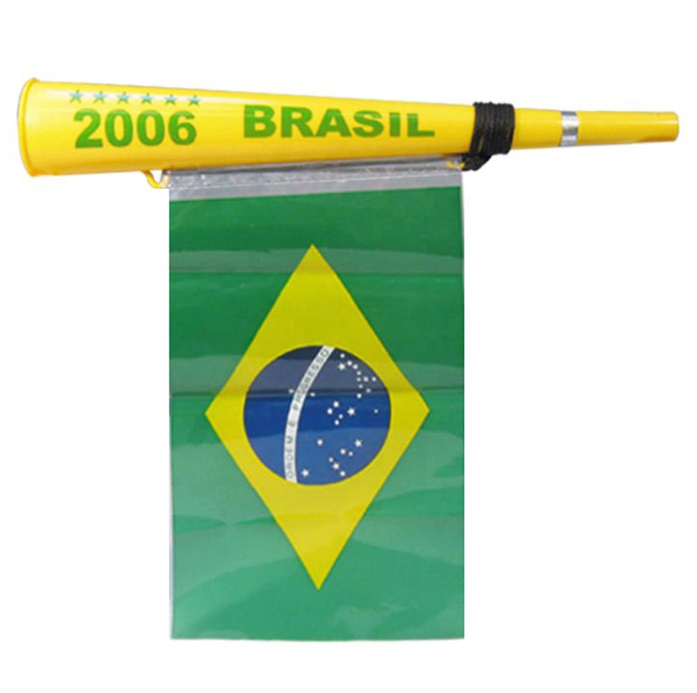 Пластиковый разноцветный гудок vuvuzela