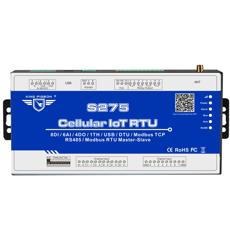 Modbus MQTT GSM GPRS GPS 3G 4G обработки данных со многими протоколы S275