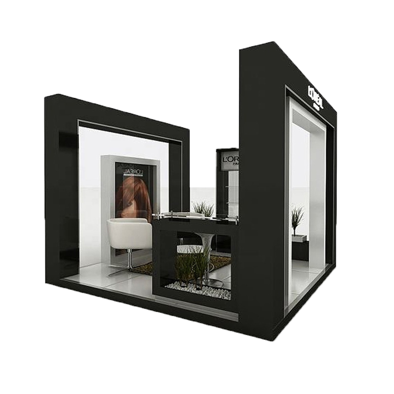 New Design Hair Kiosk Barber Shop Furniture for Mall Hair styling Kiosk for Sale