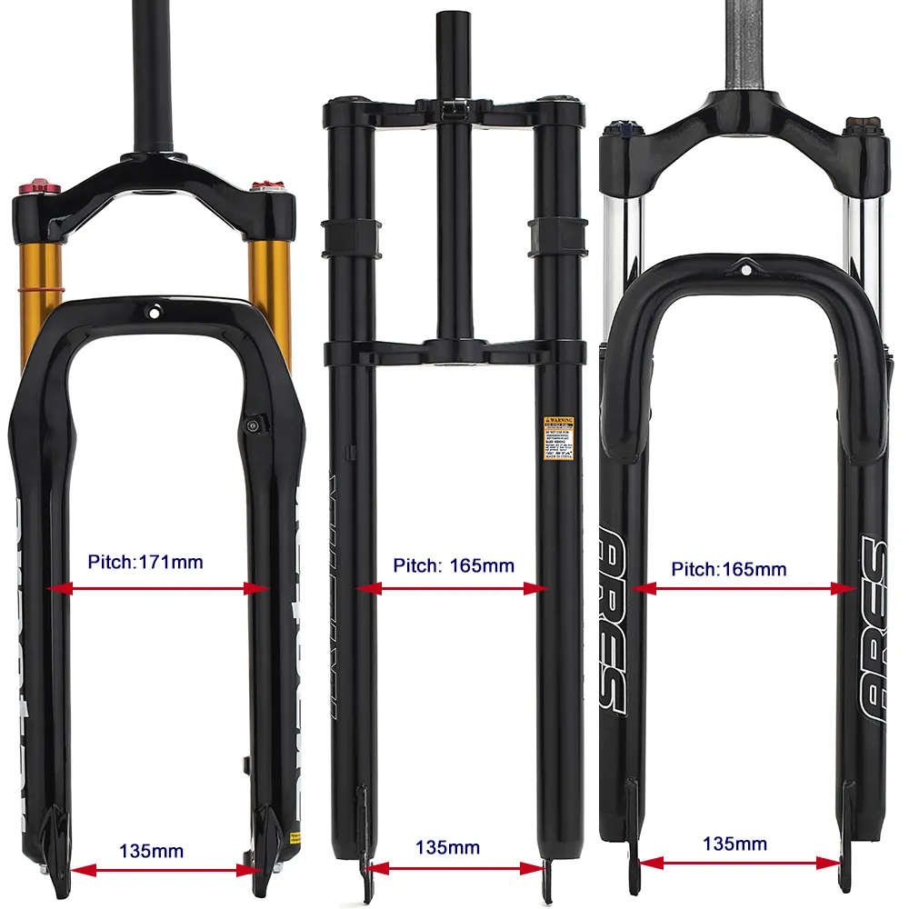Bicycle front suspension fork 20 24 26 for 4.0inch tire fat bike multiple styles cycle front fork
