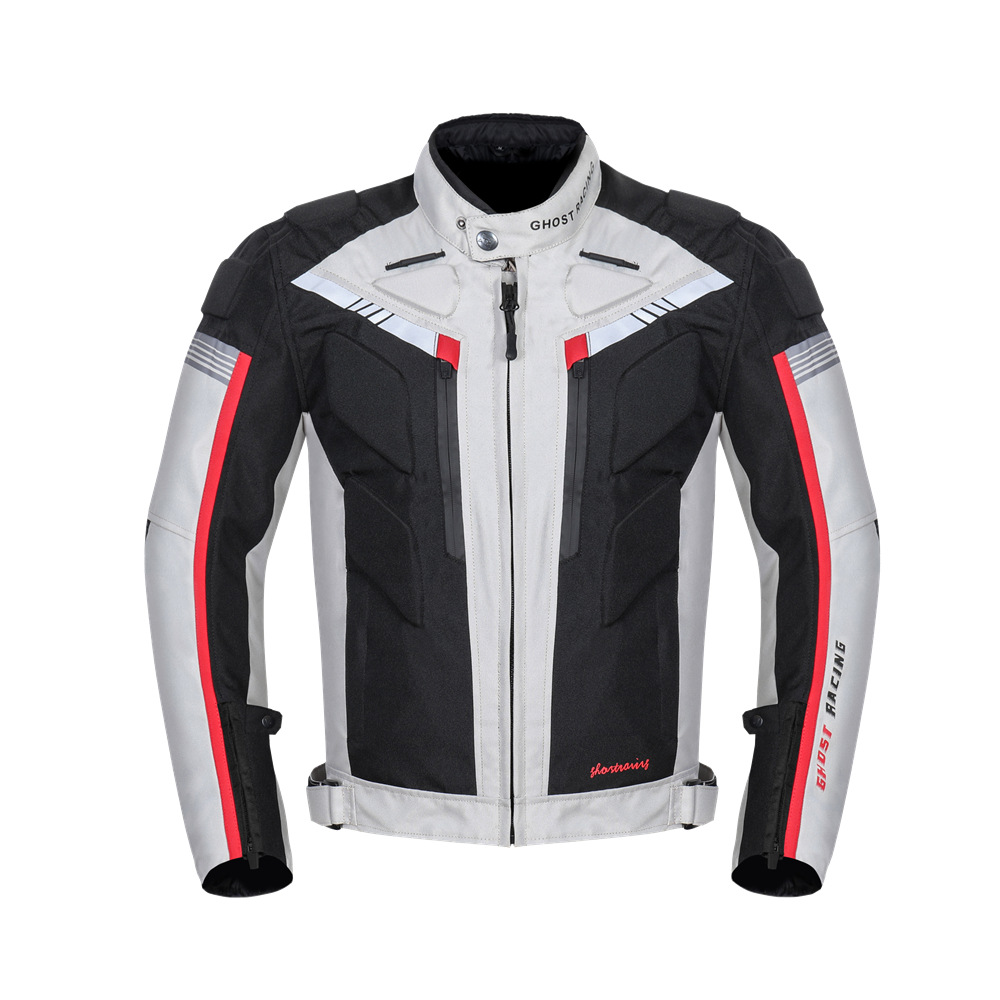 Cheap motorcycle Textile Riding Jacket Super Speed Racing Jacket with Protectors and Windproof Lining