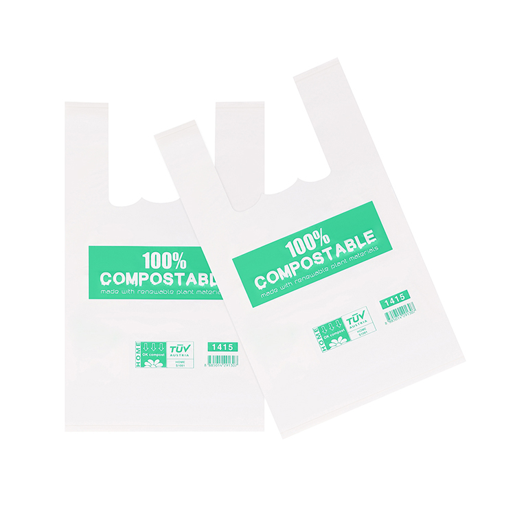Пользовательские большой пищевой прозрачный биоразлагаемые Compostable хозяйственные сумки 100% биоразлагаемые пластиковые сумки