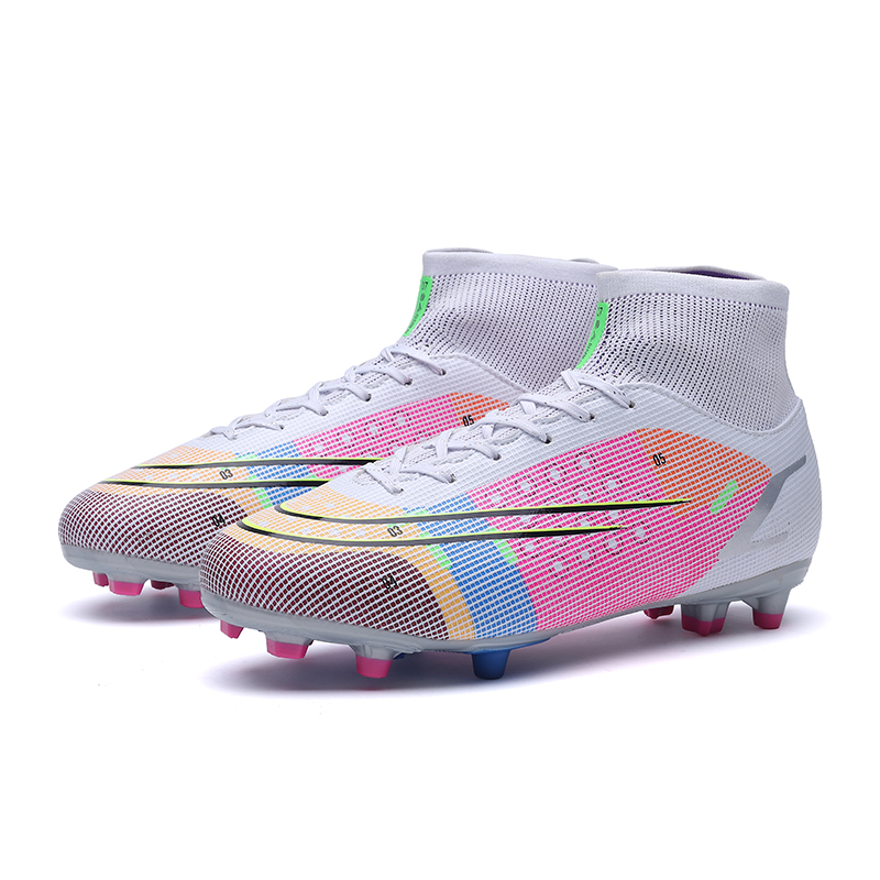 Kids Boys Girls Students Cleats Grass Training Sport Sneakers Footwear Trend Football Boots Soccer Shoes