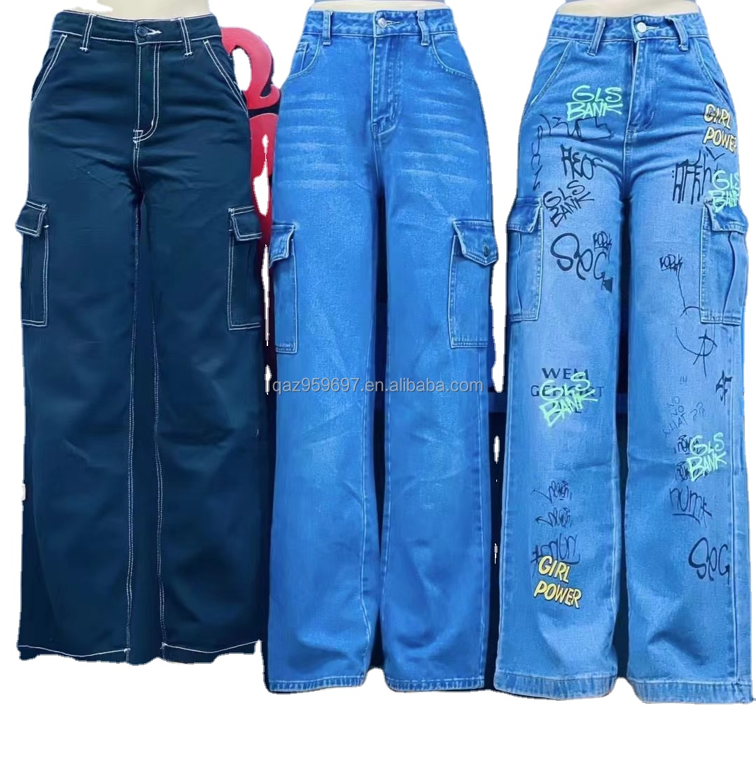 Overstock Apparels Ladies Skinny Denim Cotton Stretch Jean Chinese Stock Lot Women's Trousers Fashion Ladies Jean