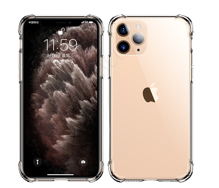 Аксессуары для телефонов iphone 11 12 pro Max, прозрачный противоударный Прозрачный чехол для мобильного телефона из ТПУ с 4 углами 1,5 мм и защитой от падения