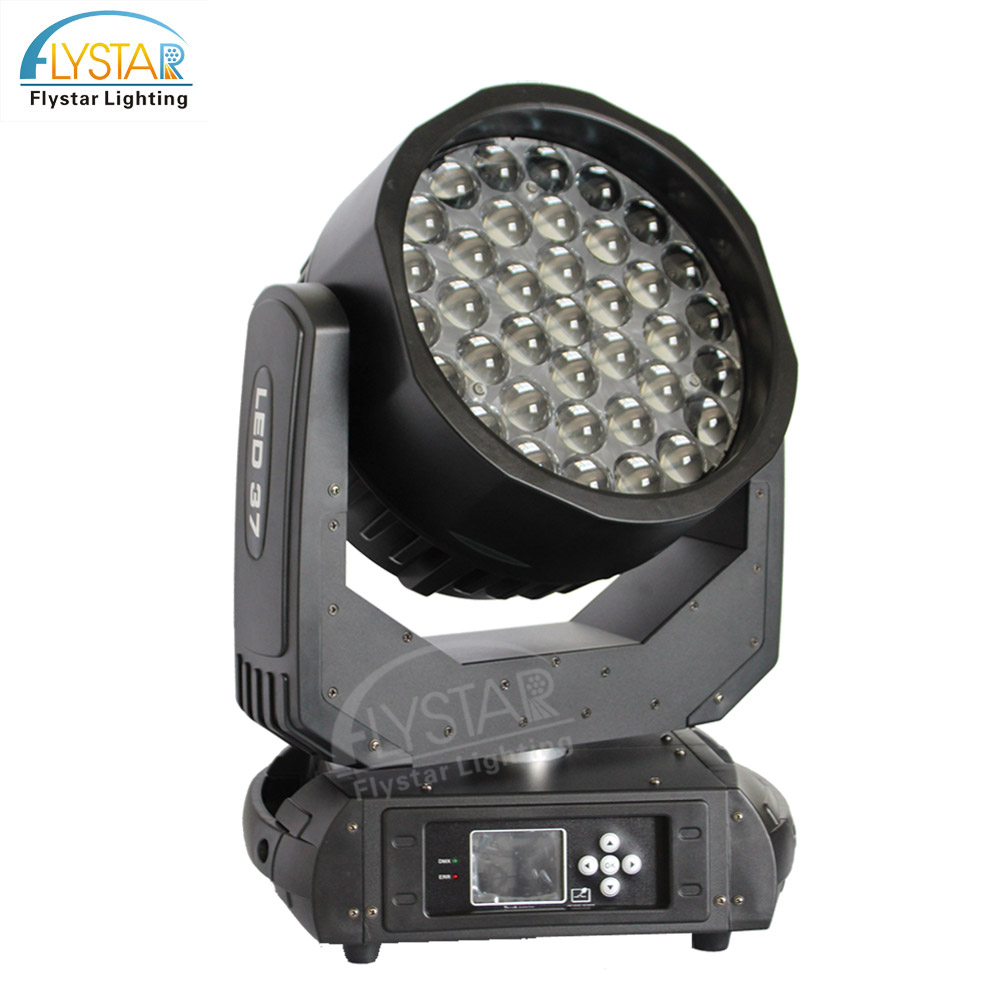 Освещение для вечеринок robin 600 zoom beam wash effect 37 шт. 10 Вт RGBW 4 в 1 светодиодный подвижный головной свет