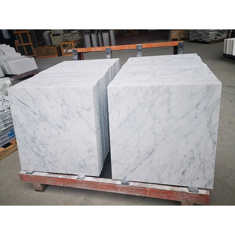 AST Marbre Blanc Marmol Customized Design Hall Bathroom Kitchen Tiles Walls And Floors 24x24 White Natural Carrara White Marble